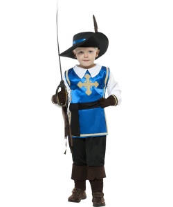 Dětský kostým Mušketýra - modrý
